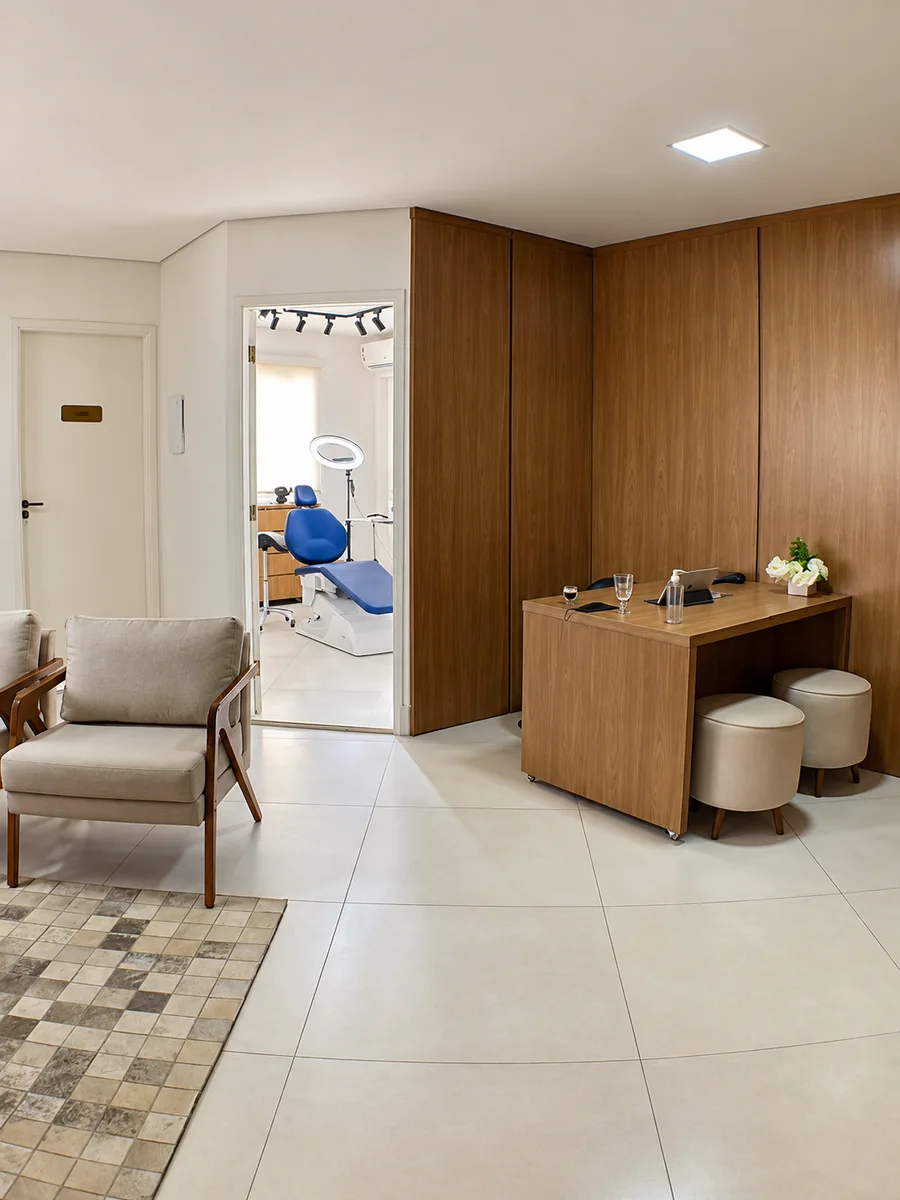 Espaço de atendimento Recepção e sala de atendimento da Camila Oliveira em Varginha